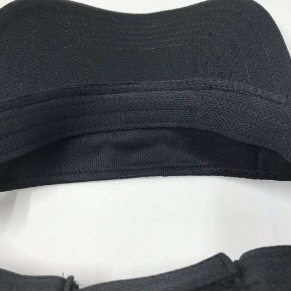 NEW P1440 Beach Volleyball sun visor black with white and red writing - Picture 4 of 8